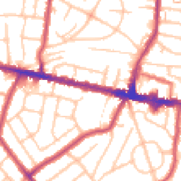 Daytime road noise heatmap for DA16 3PB