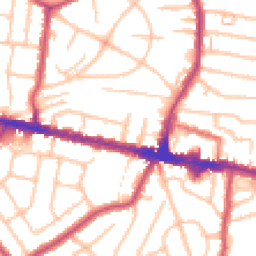 Daytime road noise heatmap for DA16 3QL