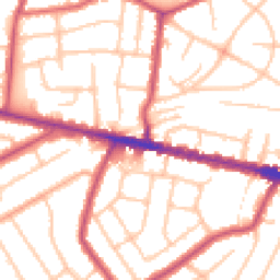 Daytime road noise heatmap for DA16 3QR