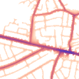 Daytime road noise heatmap for DA16 3RG