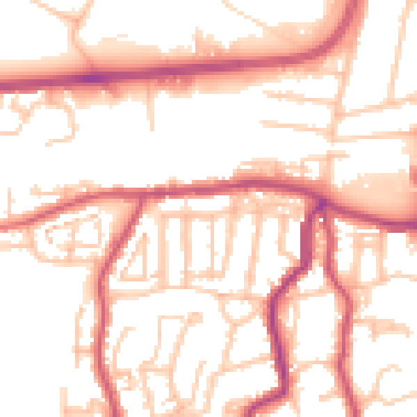 Daytime road noise heatmap for DA17 5AA
