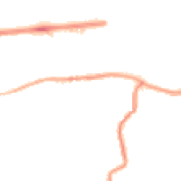 Night-time road noise heatmap for DA17 5AB
