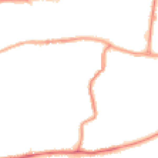 Night-time road noise heatmap for DA17 5AE