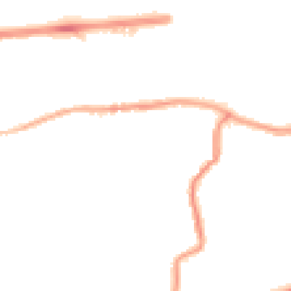 Night-time road noise heatmap for DA17 5AL