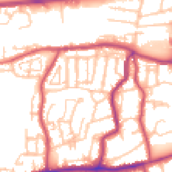 Daytime road noise heatmap for DA17 5AP