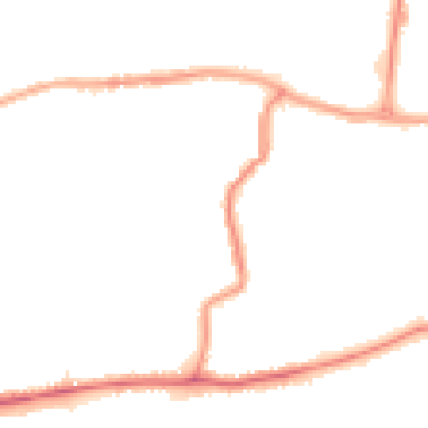 Night-time road noise heatmap for DA17 5AY