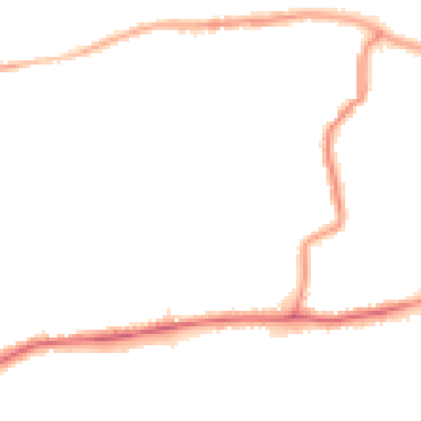 Night-time road noise heatmap for DA17 5BE