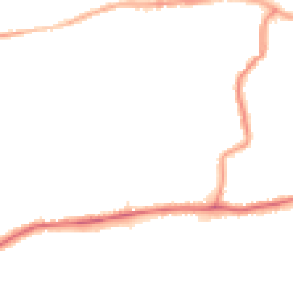 Night-time road noise heatmap for DA17 5BJ