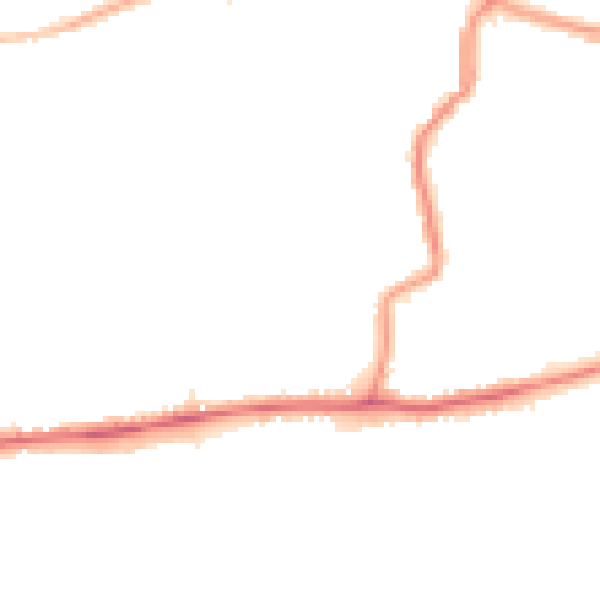 Night-time road noise heatmap for DA17 5BL