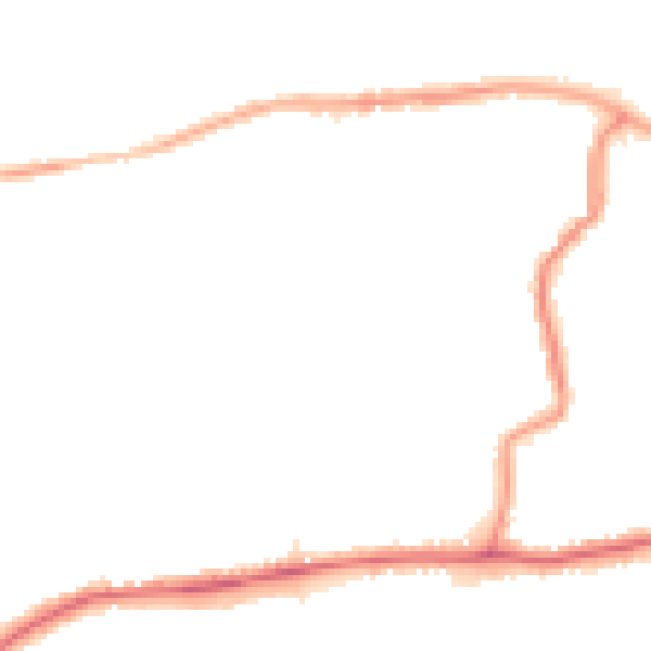 Night-time road noise heatmap for DA17 5BY