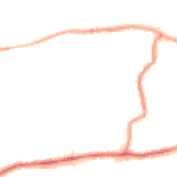 Night-time road noise heatmap for DA17 5BZ