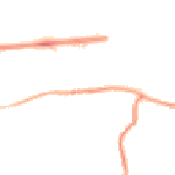 Night-time road noise heatmap for DA17 5DA