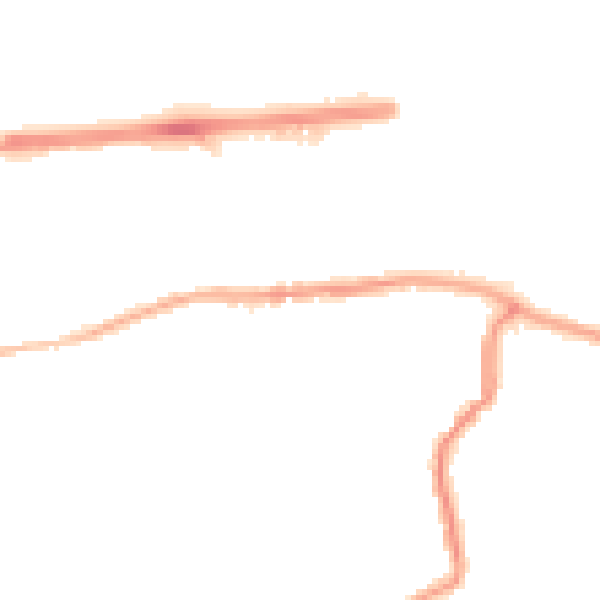 Night-time road noise heatmap for DA17 5DD