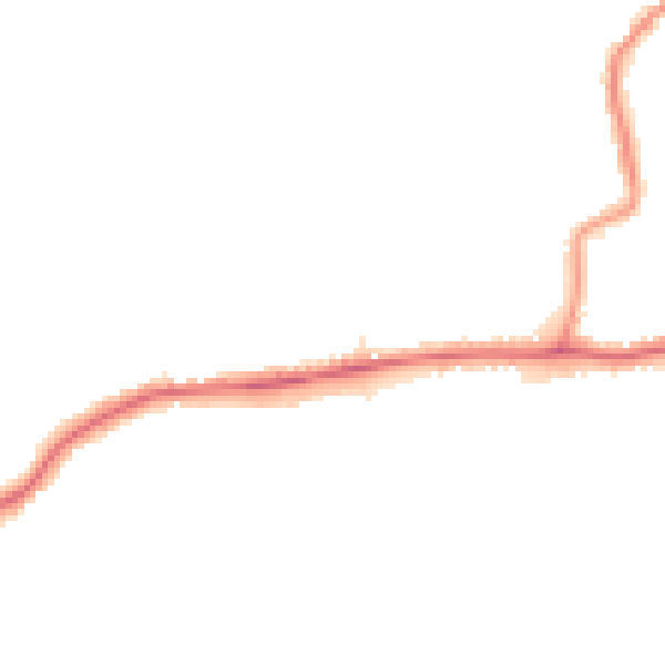 Night-time road noise heatmap for DA17 5ES