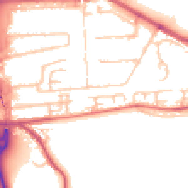 Daytime road noise heatmap for DA17 5RJ