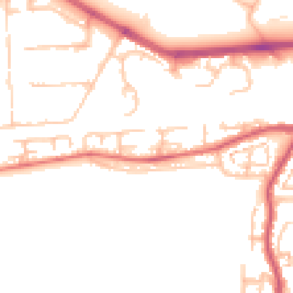 Daytime road noise heatmap for DA17 5RX