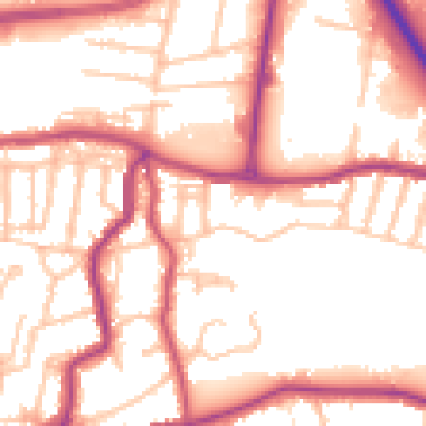 Daytime road noise heatmap for DA17 6DB