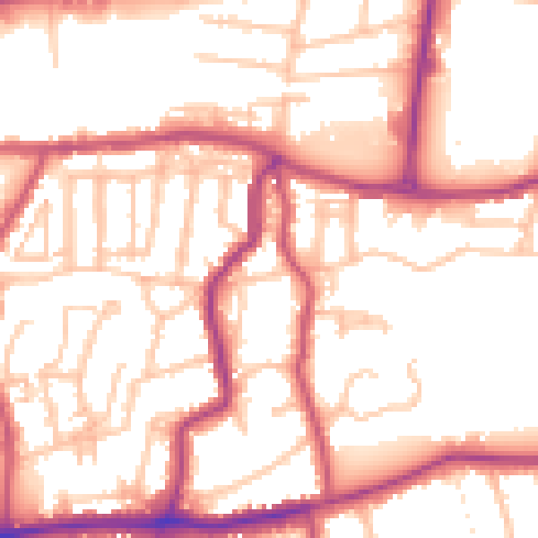 Daytime road noise heatmap for DA17 6DN