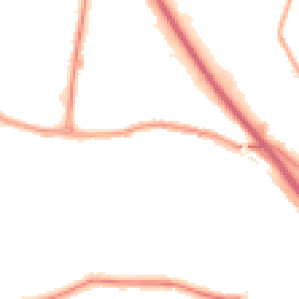 Night-time road noise heatmap for DA17 6DS