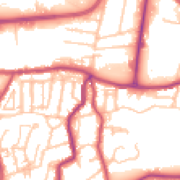 Daytime road noise heatmap for DA17 6EF