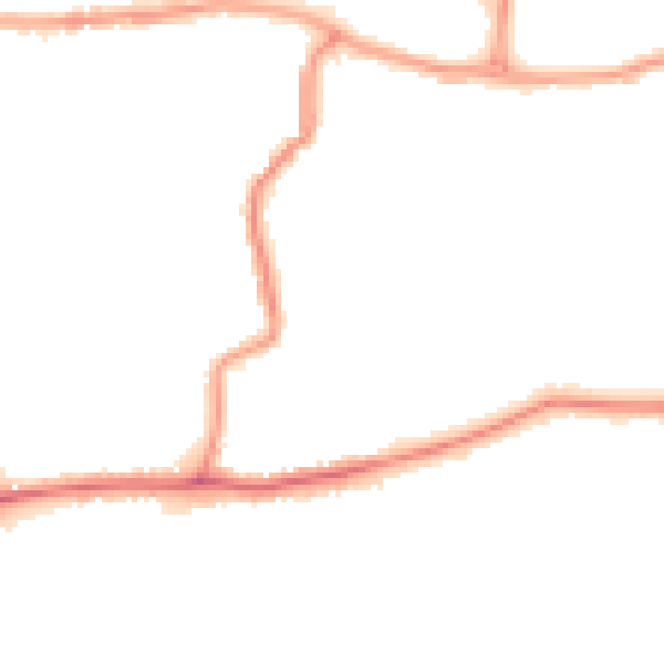 Night-time road noise heatmap for DA17 6EU