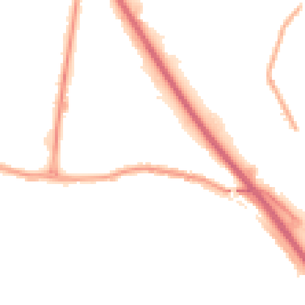 Night-time road noise heatmap for DA17 6FE