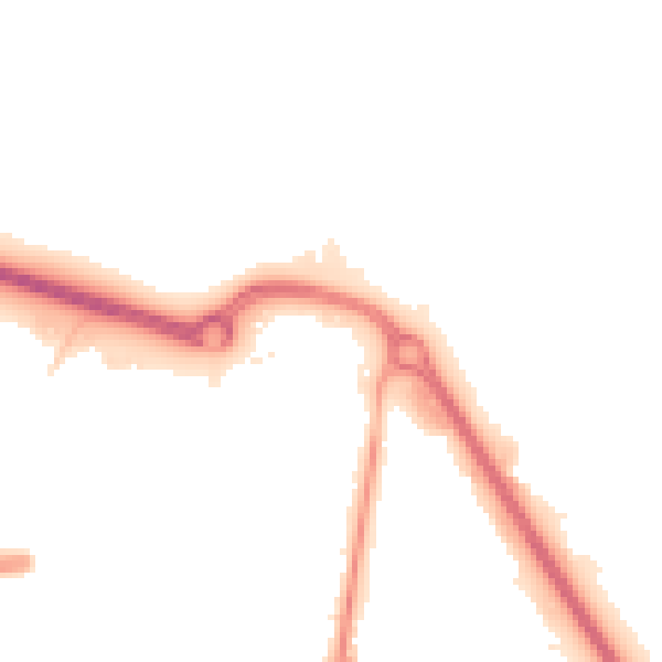 Night-time road noise heatmap for DA17 6FH