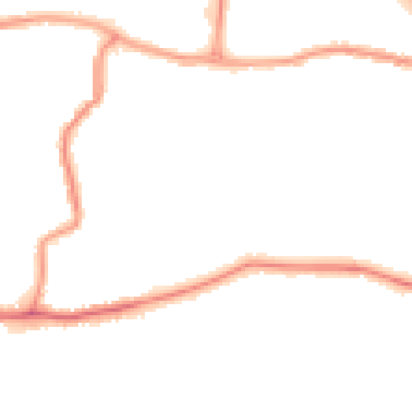 Night-time road noise heatmap for DA17 6JE