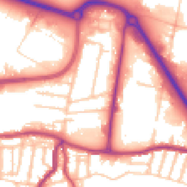 Daytime road noise heatmap for DA17 6JT