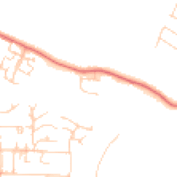 Daytime road noise heatmap for DA3 7AB