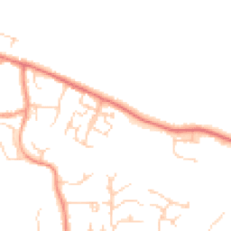 Daytime road noise heatmap for DA3 7BB