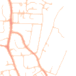 Daytime road noise heatmap for DA3 7BZ