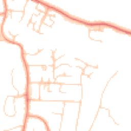Daytime road noise heatmap for DA3 7ES