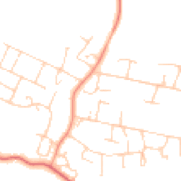 Daytime road noise heatmap for DA3 7LJ