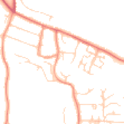 Daytime road noise heatmap for DA3 7PB