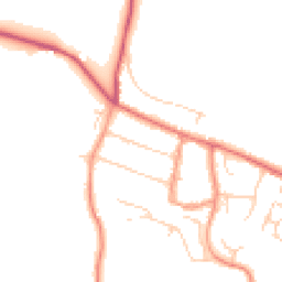 Daytime road noise heatmap for DA3 7QL