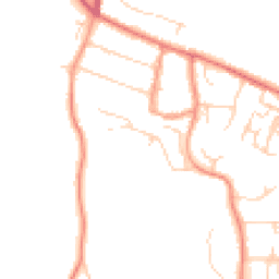 Daytime road noise heatmap for DA3 7RJ