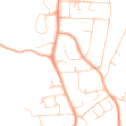Daytime road noise heatmap for DA3 8BJ