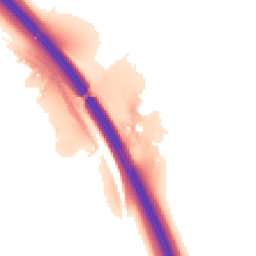 Night-time road noise heatmap for DA3 8NE