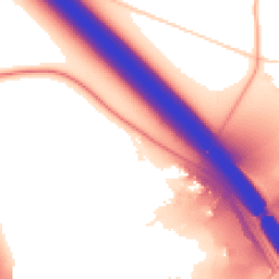 Daytime road noise heatmap for DA3 8PH