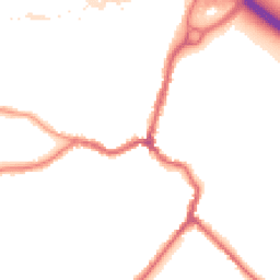 Night-time road noise heatmap for DA5 1AA