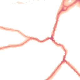 Night-time road noise heatmap for DA5 1AB