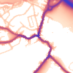 Daytime road noise heatmap for DA5 1AJ