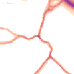 Night-time road noise heatmap for DA5 1AJ