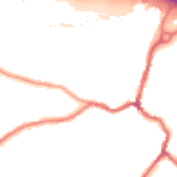 Night-time road noise heatmap for DA5 1AN