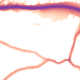 Night-time road noise heatmap for DA5 1AS