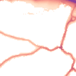 Night-time road noise heatmap for DA5 1AU