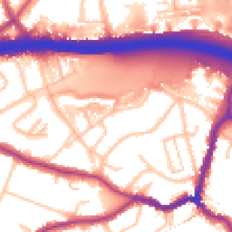 Daytime road noise heatmap for DA5 1AY