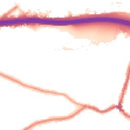 Night-time road noise heatmap for DA5 1BB