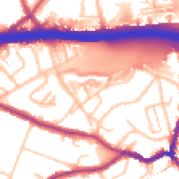 Daytime road noise heatmap for DA5 1BD